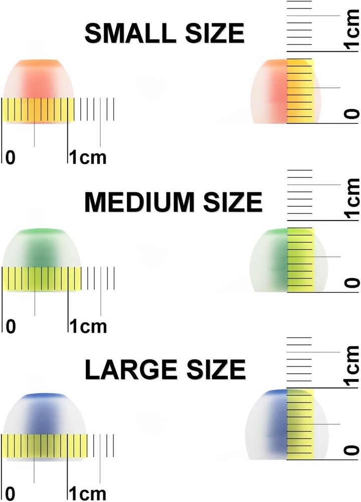 14pcs (NSY-TWTB) Premium Silicone Eartips Adapters Compatible with large