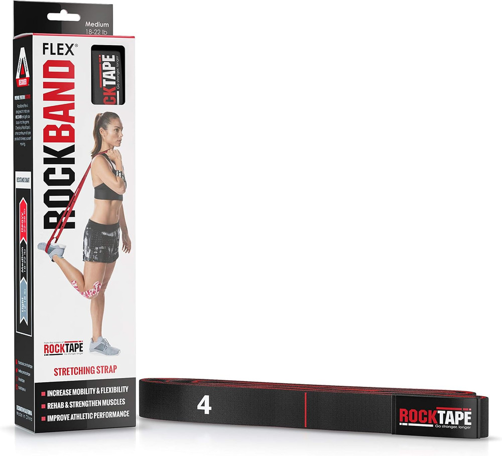 Rockband Flex Ultra-Durable Resistance Bands with Handles and Loops
