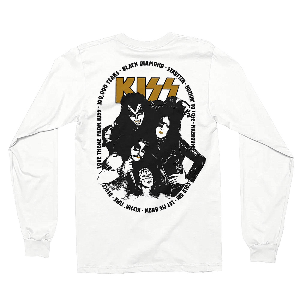 KISS 50th Anniversary Official T-Shirt Size 2XL Long Sleeve Ace Gene Peter New