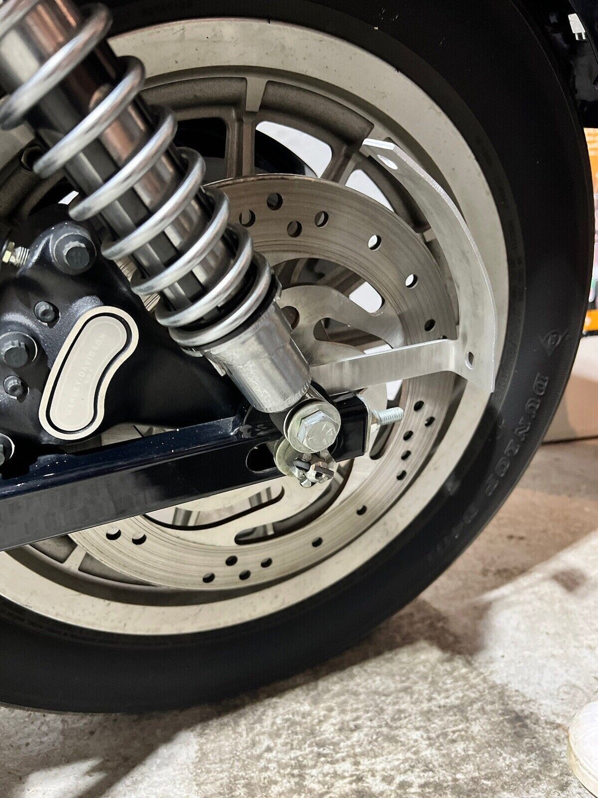 Curved License Plate Relocation Bracket for HARLEY DAVIDSON SPORTSTER All Years