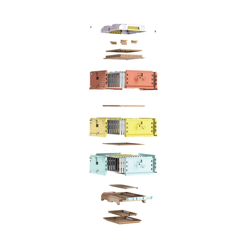 3-layers Insulated Plastic Bee Hives House Bee Hive Boxes Beekeeping Equipment