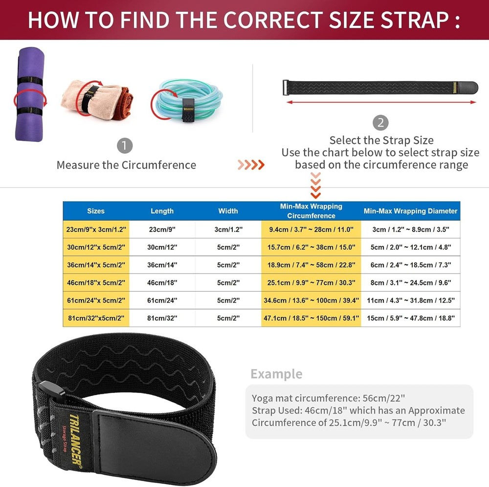 24” x 2” Elastic Cinch Straps - 4 Pack Anti-Slip Multipurpose Bundling Solution