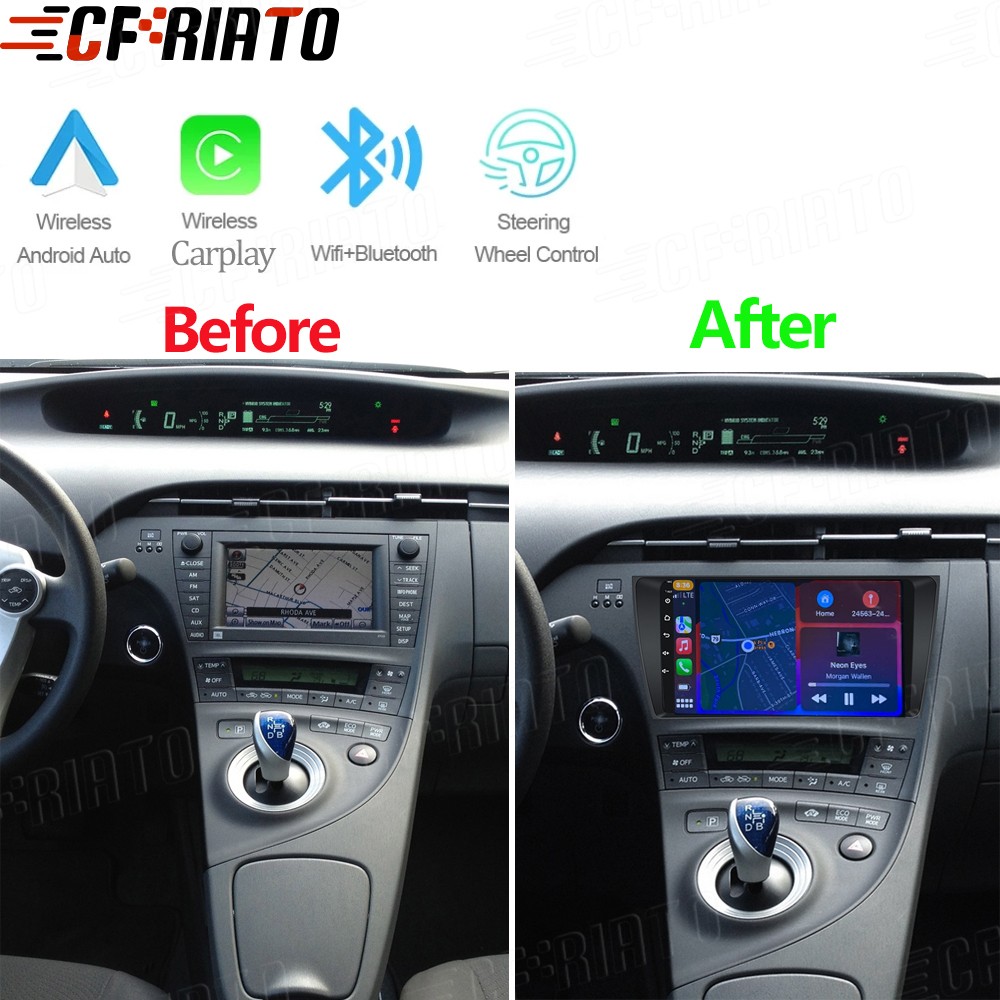 Apple Carplay For Toyota Prius 2010-2015 Car Stereo Radio JBL Android Navi GPS