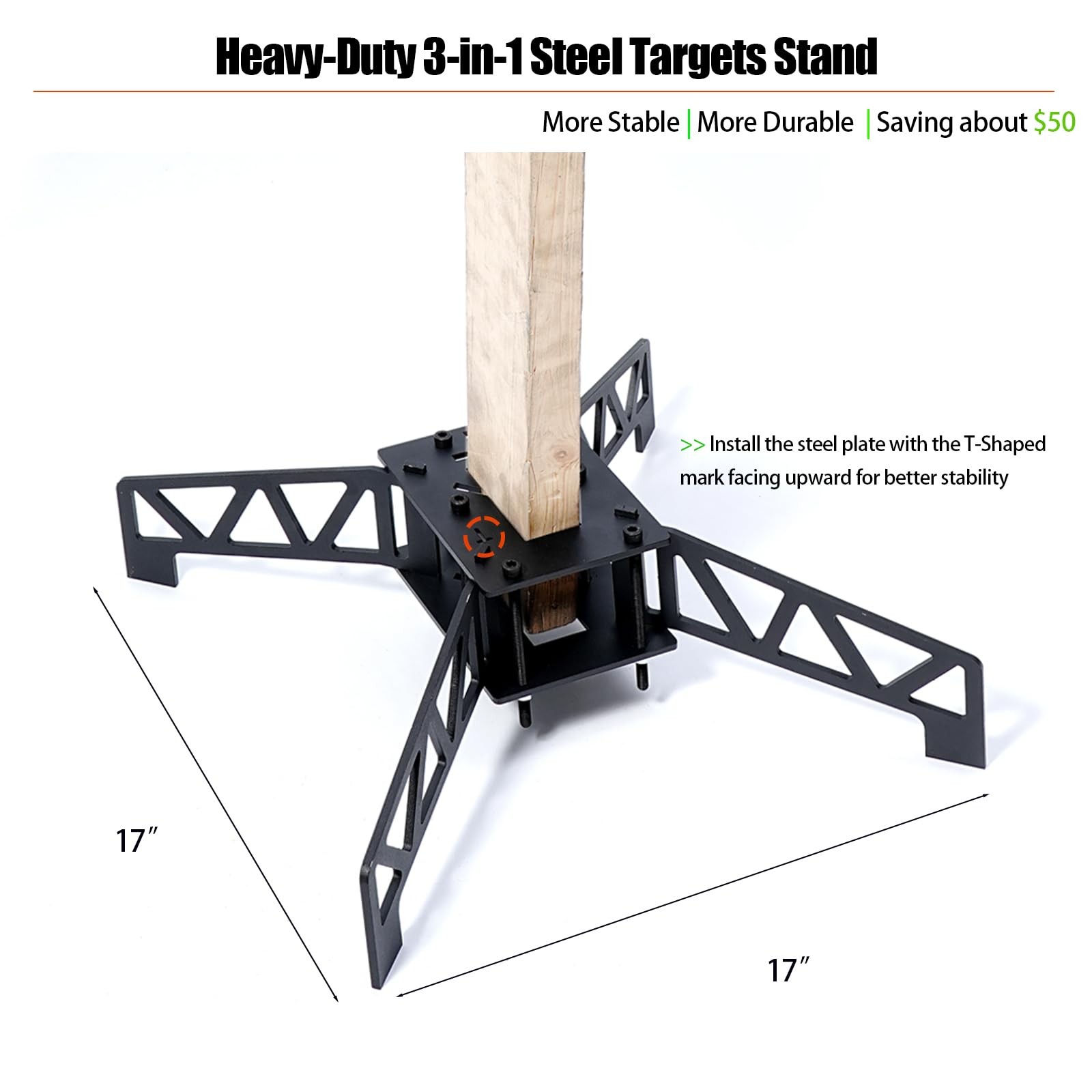 AR500 Steel Shooting Target Set - 3/8" Thick Hostage Reactive Target with 3-i...