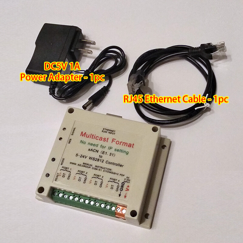 1PC  Controller / Interface Multicast sACN (E1.31) to WS2812/2811