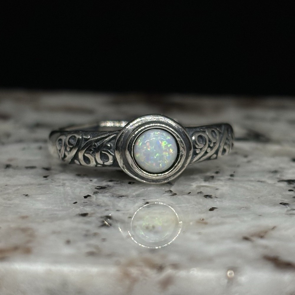 Custom Celtic Design With Full Kaleidoscope Coober Pedy Opal Adjustable Ring