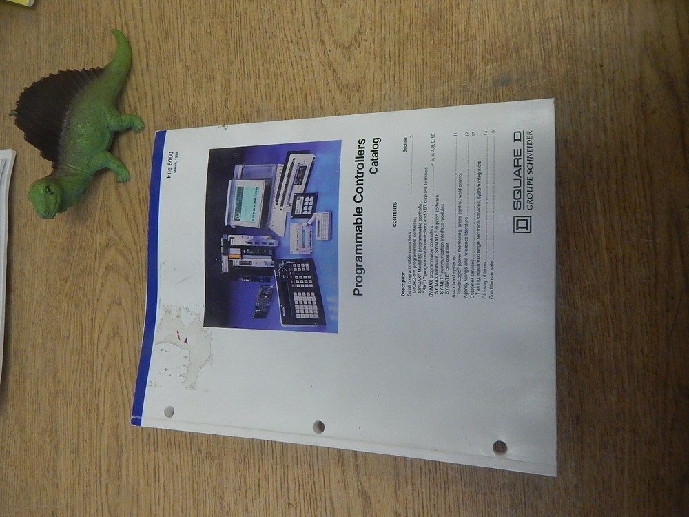 Square D File 8 000 Programmable Controllers Catalog *FREE SHIPPING*