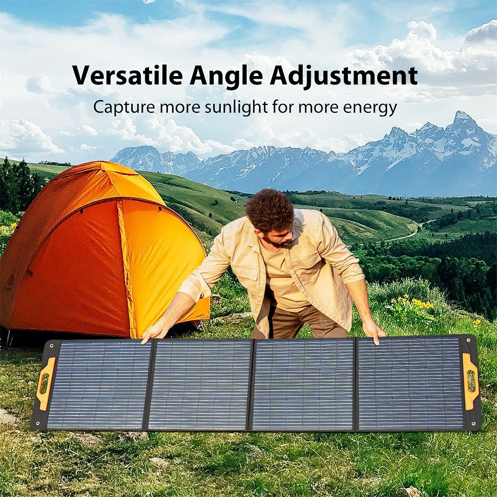 Oscal 200W Foldable Solar Panel ETFE Material ≥22% Solar Conversion Efficiency
