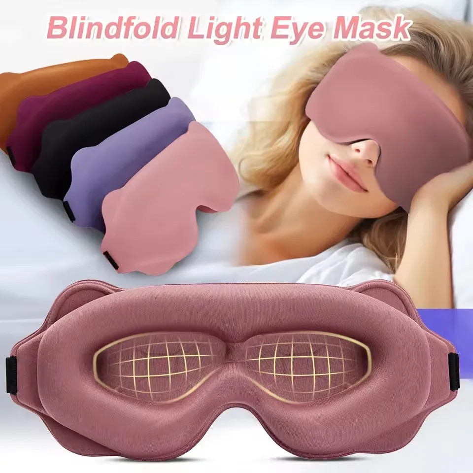 Sleep Mask 3d Eye Covers Comfortable Soft Foam Sleeping Zero Pressure Adjustable