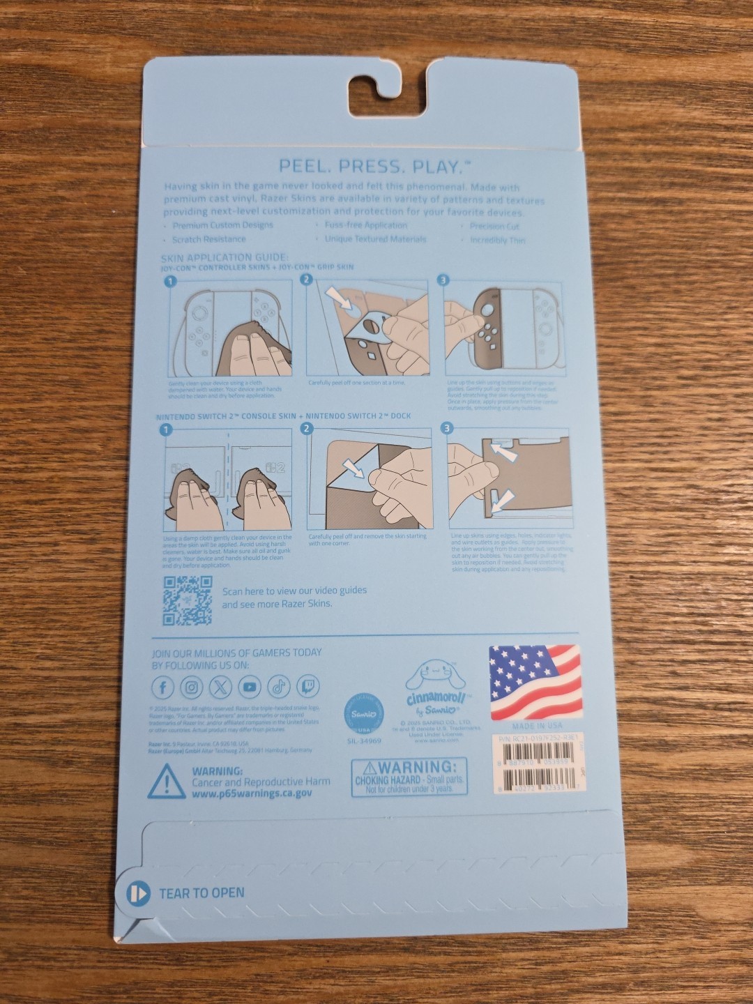 Cinnamoroll Razer Skins Target Exclusive "Switch 2" Sealed