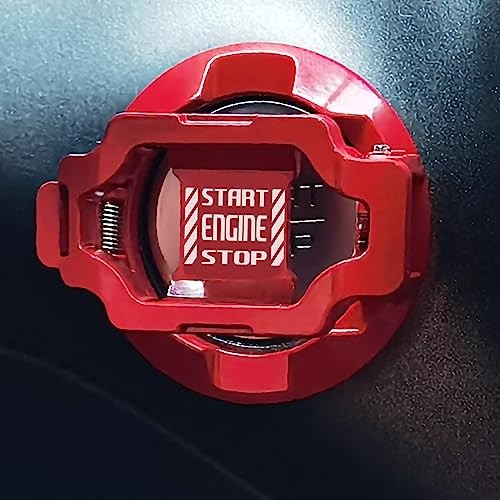 Push Start Button Cover Press Car Engine Stop to Ignition Press-A-Red-Word
