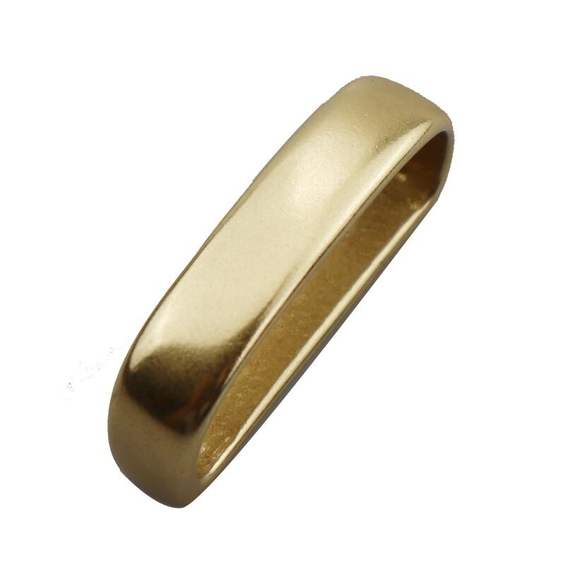 multi-size Solid BRASS BELT Loop D Shape Belt ring Keeper For Leather Craft
