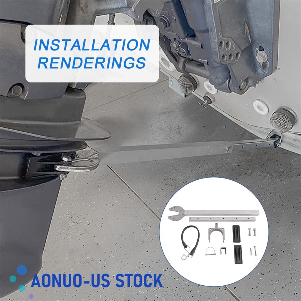 Adjustable Transom Saver Composite Head Holds Engine 400-RB 23-35"