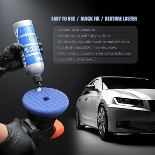 Medium Cut Polishing Compound, 16.91oz 500ml (16.91oz) Medium Cut Compound