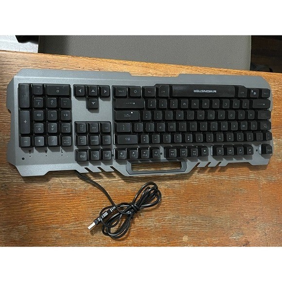 Monster Wired Gaming Keyboard Backlit with Rainbow Lights