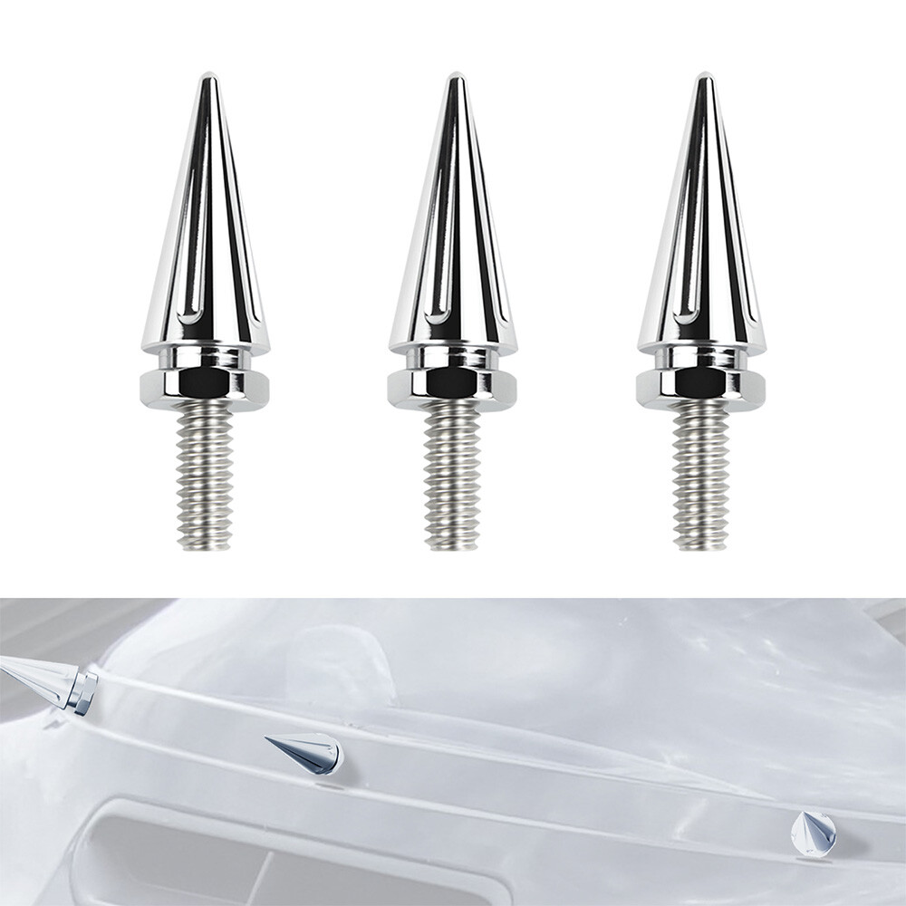 Chrome 3X Windscreen Windshield Screws for Harley 96-up Touring Electra Glide