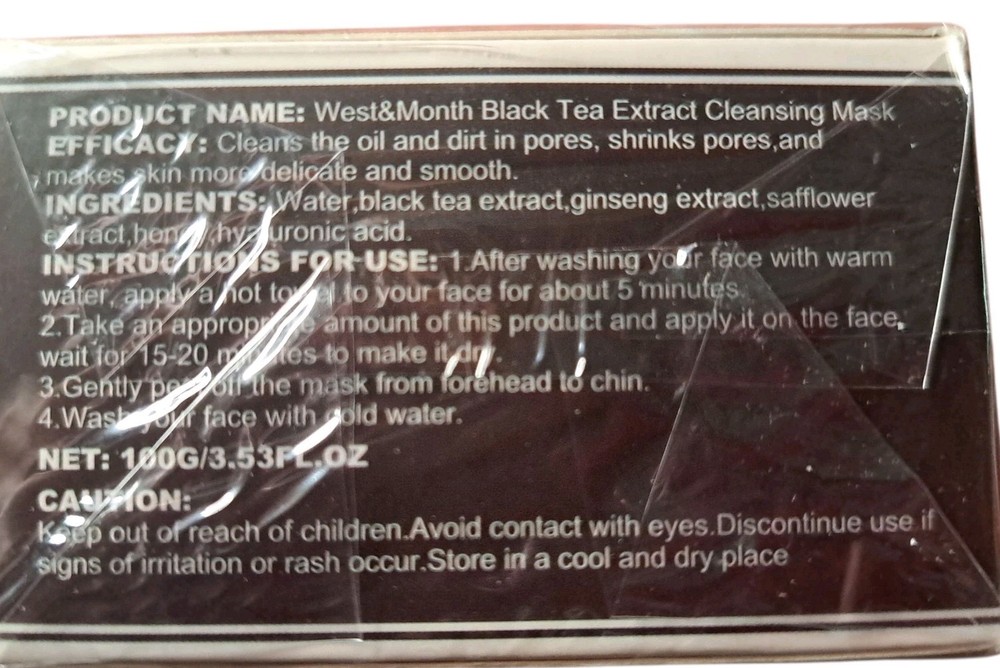 West & Mouth Black Tea Extract Cleansing Mask