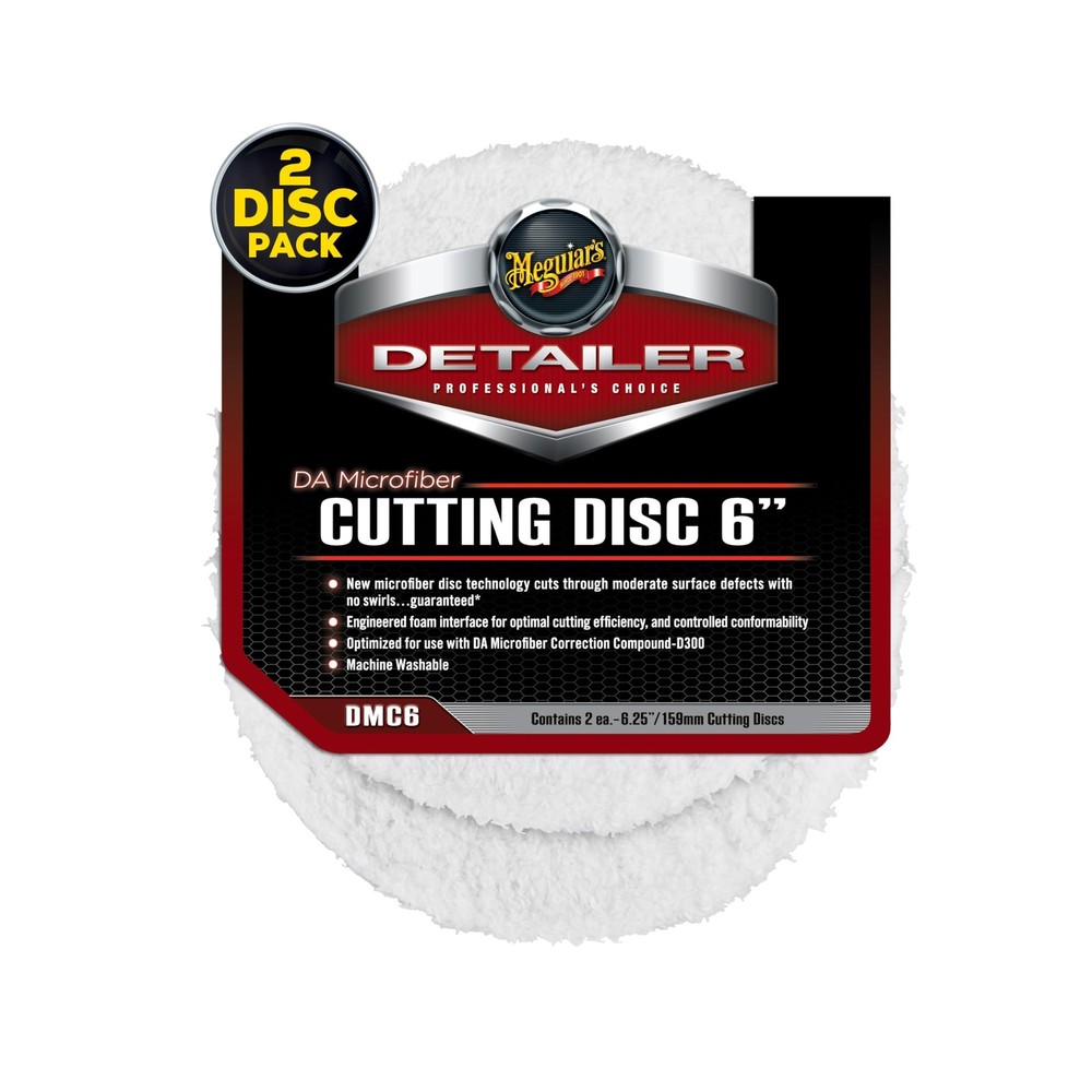 Meguiar's DA 6” Microfiber Cutting Disc, Pads Compatible 6", 6"