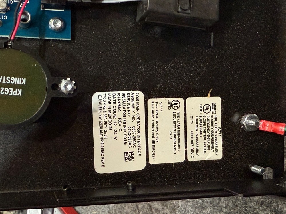 Autocall 4100ES A100-9311 2X40 Operator Interfeace + Master Controller + Power