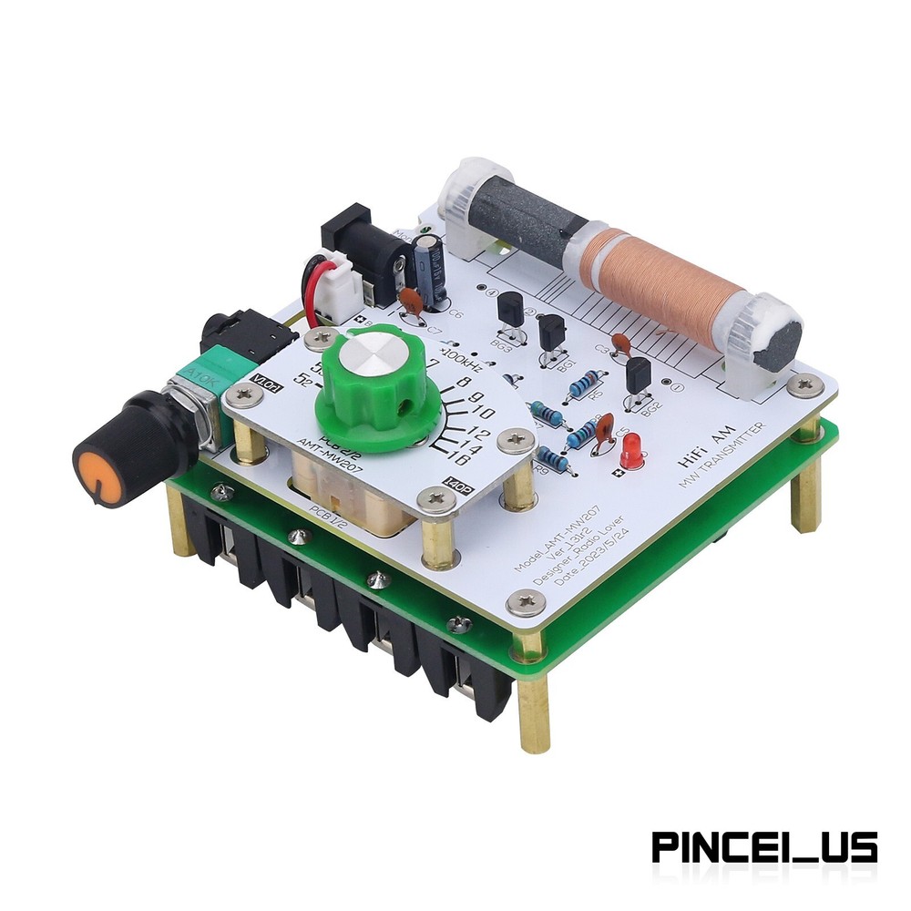 AMT-MW207 525-1605KHz HiFi AM Transmitter MW Transmitter DIY Circuit Board Radio