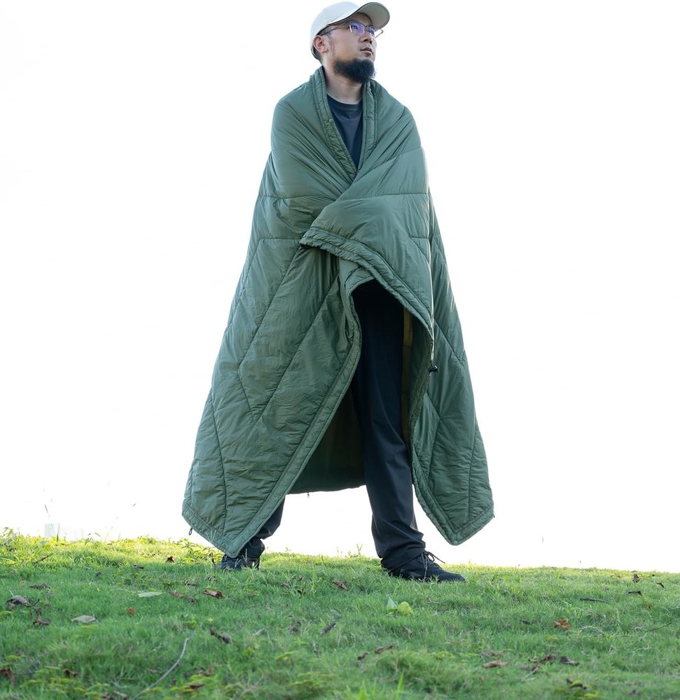 iClimb 3M Thinsulate Insulation Warm Camping Blanket Ultralight Compact Green