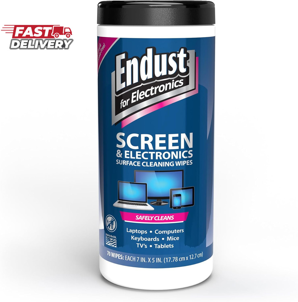Endust for Electronics; Screen & Surface Cleaning Wipes, Great LCD and Plasma Wi