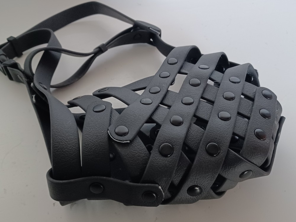 Pitbull Muzzle Basket Muzzle for M [Snout Cir: 9.75-11] Black