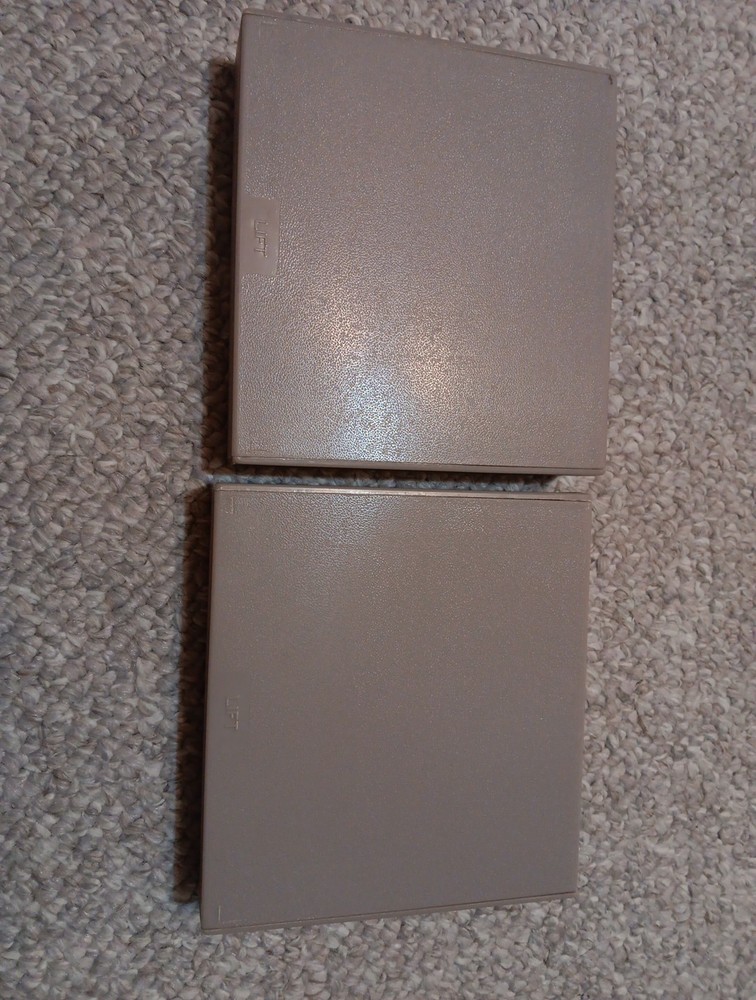 2X Computermate, Vintage 5.25" Floppy Disk Storage, Folding Container (Beige)