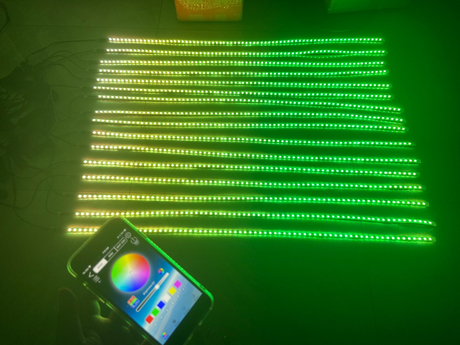 16PCS 4FT Black Out CHASING Tinted LED Strips Lights Slingshot Motorcycle Ryker