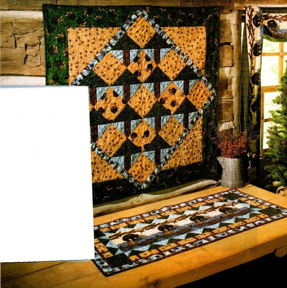 Bear In The Woods Quilt Pattern Pieced SH