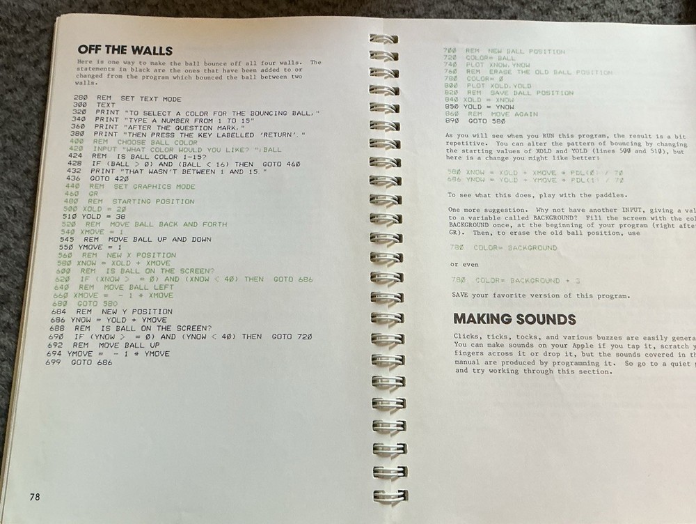 1981 The Applesoft Tutorial Manual Apple Computer Book