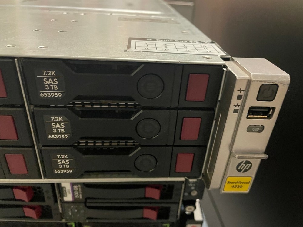 HPE B7E24A StoreVirtual 4530 12x 3TB MDL SAS Storage Array. hardware only. No ra