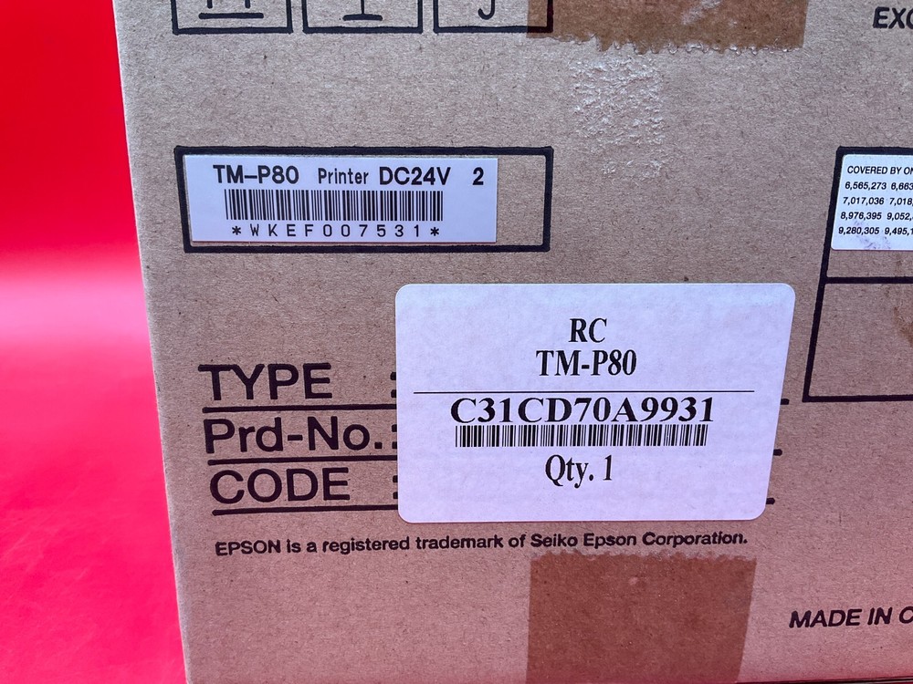 Epson TM-P80-Plus Mobile Link Wireless Receipt Printer C31CD70A9931 ✅❤️️✅