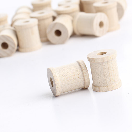 Unfinished 3/4" High Wooden Spools