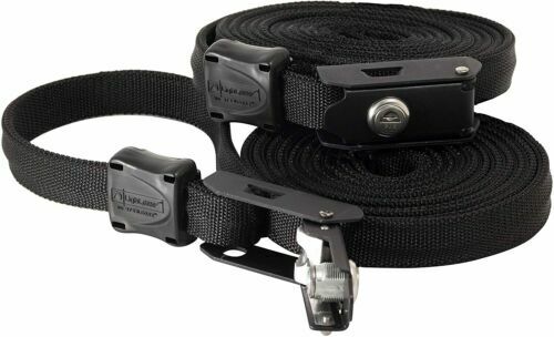 Lockable Tie Down Security Lock Lashing Strap With Steel Core 2 Pack 10FT