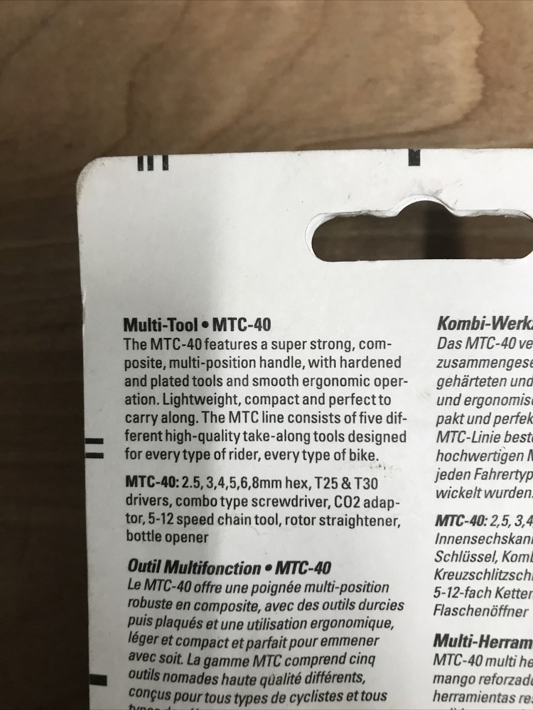 Park Tool MTC-40 Composite Multi-Function Tool