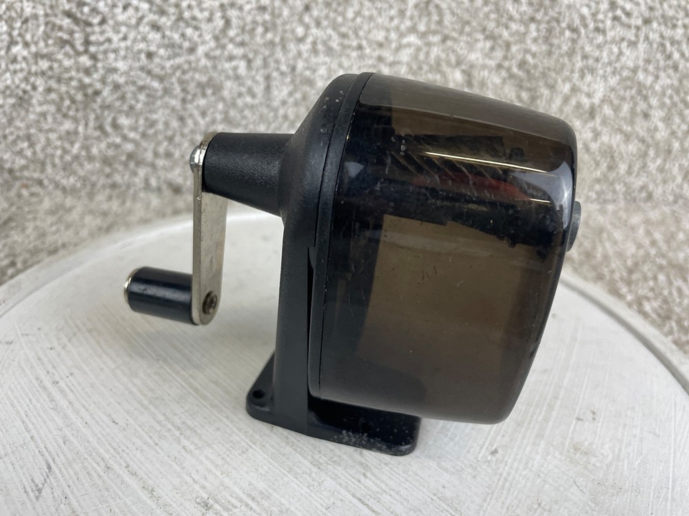 Manual Desk Mount One Hole Pencil Sharpener Black