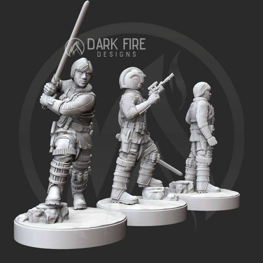 Pilot Luke - DARK FIRE | Legion compatible - 3D printed
