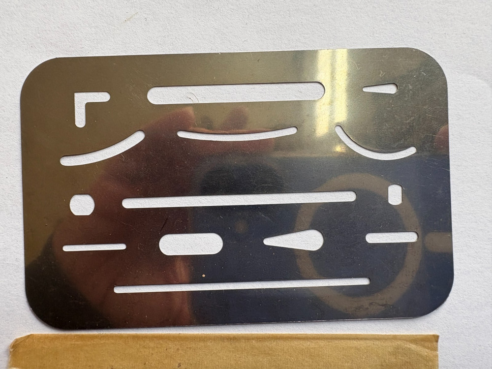 Vintage Ames Lettering Device Original Envelope Instructions & Erasing Shields