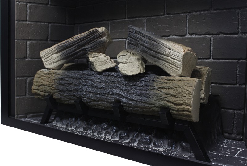 33" Infrared Electric Fireplace Insert Heater Realistic Flame w/Crackling Sound