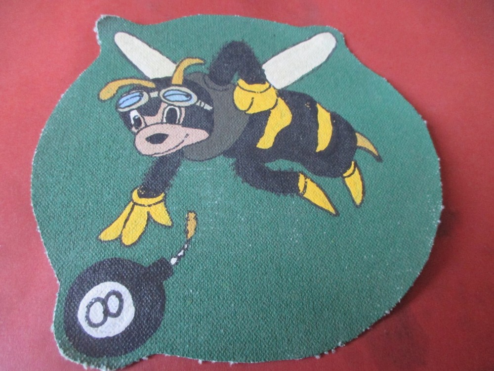 WWII DISNEY USN BOMBING SQUADRON  EIGHT 2ND PATTERN VB-8   FLIGHT JACKET PATCH