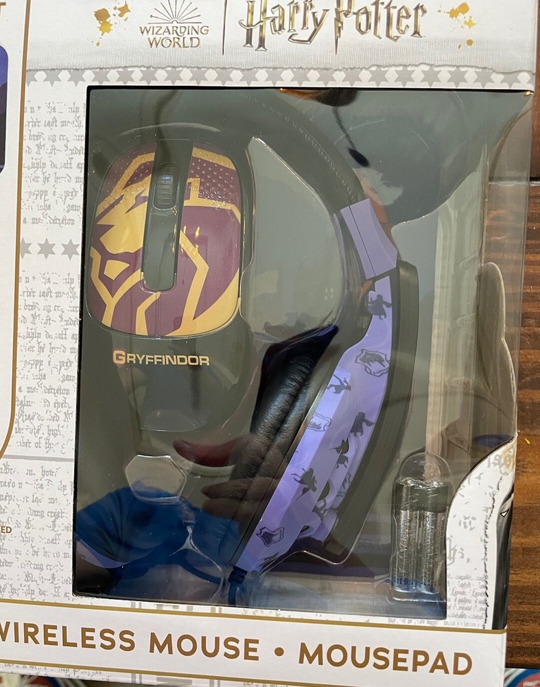 Harry Potter Headset with Microphone, Wireless Mouse, Mouse Pad 3 Piece Set🔥