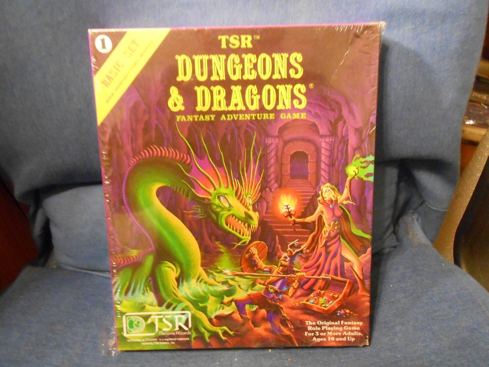 TSR Dungeons & Dragons Basic Boxed Set 8th Print 1981 w/Dice Sealed SW!