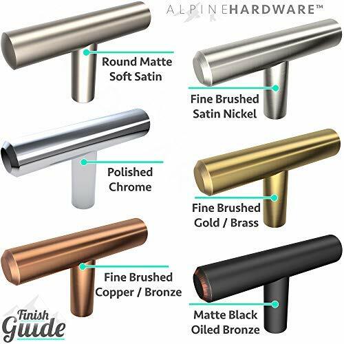 Kitchen Cabinet Bar Handle Pulls (T-Bars and T-Knobs)