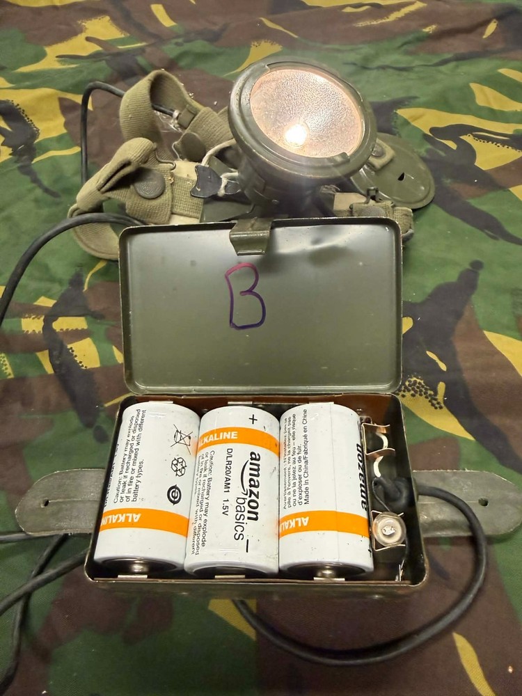 MILITARY HEAD TORCH BRITISH, BAOR, COLD WAR, REF B