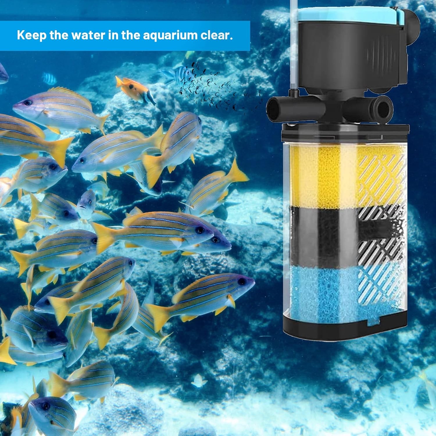 8 Pack Replacement Filter Sponges Compatible with Kulife Aquarium Filters, 2...