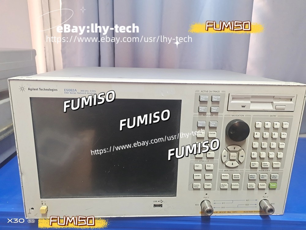 KEYSIGHT Agilent E5062A 300kHz-3GHz Vector network Analyzer /Good function #Yi&l