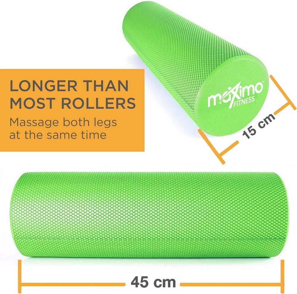 Green High Density Foam Roller for Trigger Point Therapy and Circulation Support
