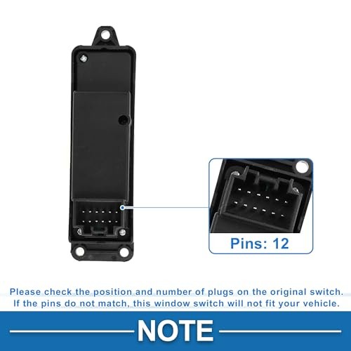 Power Window Switch Rear Left Driver Side Window Control Switch for Mazda