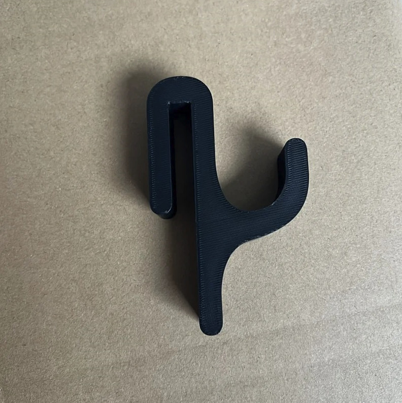 1pc 3D Shower Door Towel Hook for 8mm Glass Bathroom Clothes Hanger - NEW